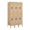 Salsbury Industries Wardrobe Locker, 36" W, 15" D, 66" H, (3) Wide, (6) Openings, Tan 62355TN-U - alternate 1